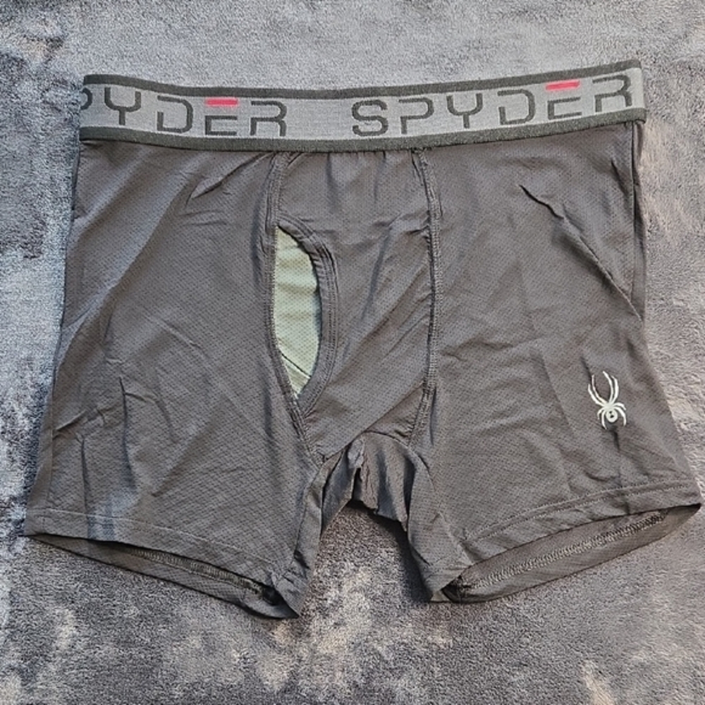 Spyder Black Boxer Briefs Athletic Fit